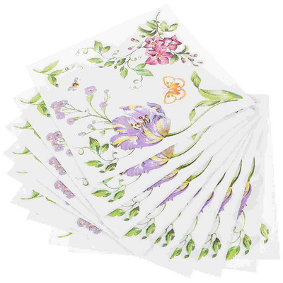 40gab Dekoratīvie salvešu papīri Vienreizējās lietošanas salvetes Drukas salvetes ballīšu piederumi