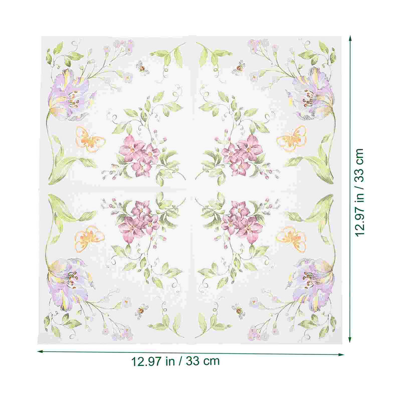 40gab Dekoratīvie salvešu papīri Vienreizējās lietošanas salvetes Drukas salvetes ballīšu piederumi