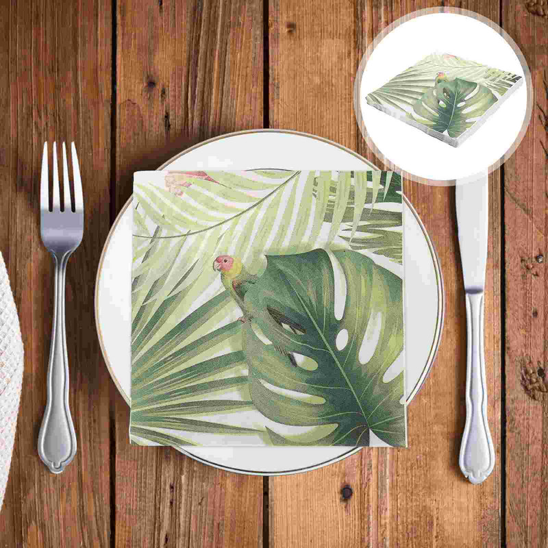 40gab Dekoratīvie salvešu papīri Vienreizējās lietošanas salvetes Drukas salvetes ballīšu piederumi