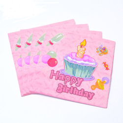 Vairumtirdzniecība dzimšanas dienas svinību galda salvete Baby Shower ballīšu piederumi Papīra salvetes