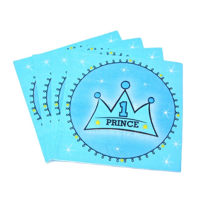 Vairumtirdzniecība dzimšanas dienas svinību galda salvete Baby Shower ballīšu piederumi Papīra salvetes