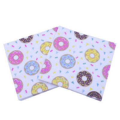 20 gab vienreizējās lietošanas salvetes Deserta pārtika, apdrukāts salvešu papīrs, DIY ballīte, pielāgots restorāna dekors