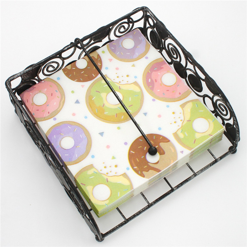 20 gab vienreizējās lietošanas salvetes Deserta pārtika, apdrukāts salvešu papīrs, DIY ballīte, pielāgots restorāna dekors