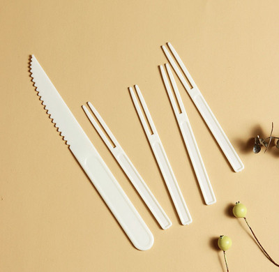 10 vnt / rinkinys Vienkartinė plastikinė vaisių kepsninė vakarienės lėkštė vienkartinė gėrimų vakarėlio taurė Vienkartinis tortas Tortas Stalo įrankių įrankių stalo įrankių rinkinys