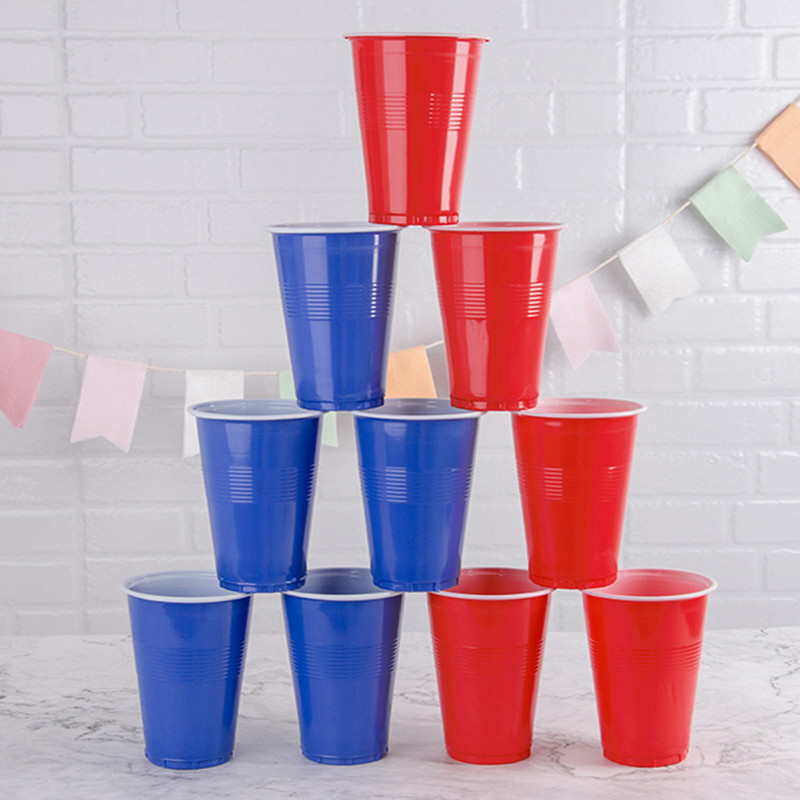 10 vnt / rinkinys Vienkartinė plastikinė vaisių kepsninė vakarienės lėkštė vienkartinė gėrimų vakarėlio taurė Vienkartinis tortas Tortas Stalo įrankių įrankių stalo įrankių rinkinys