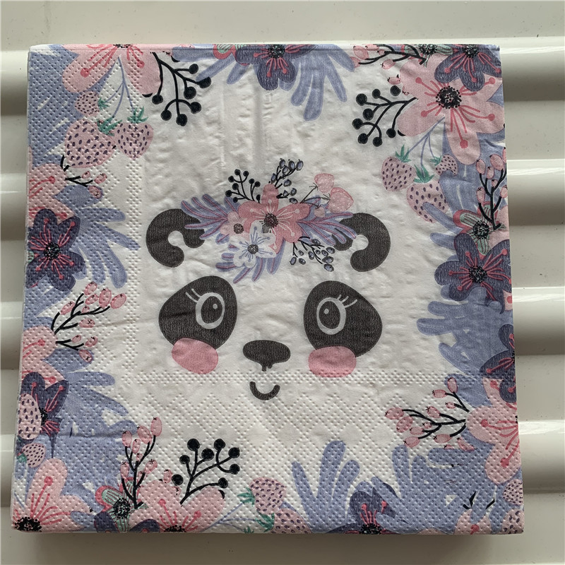 Dekupāžas papīra salvetes eleganti salvetes vintage dvielis karikatūra dzīvnieks govs leopards dzimšanas dienas kāzu ballīte skaists viesnīcas dekors 20