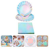 Aksesuāri Ballīte Aksesuāri Vienreizējās lietošanas šķīvju papīra salvetes Vakariņu galda piederumi Pārnēsājama paplāte