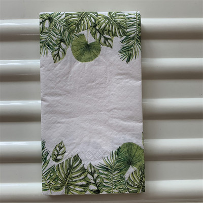 20 3-slojne vintage salvete papirnate elegantne maramice zelena biljka Monstera decoupage vjenčanje servvilletas dekoracija za rođendane 33*40cm