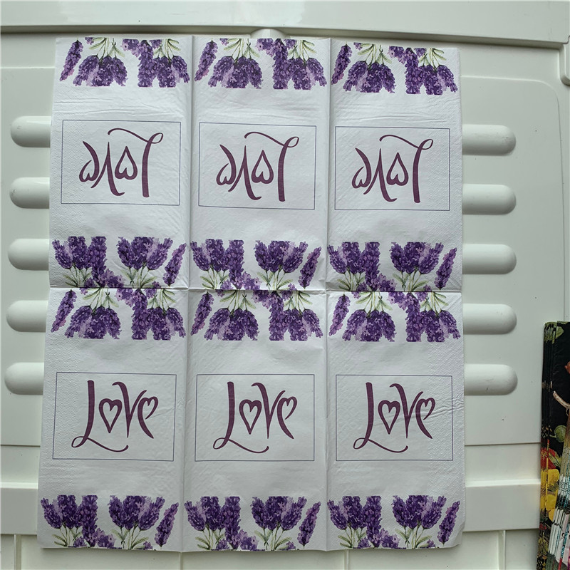 33*40cm Dekupāžas papīra salvete eleganta salvete vintage dvielis zelta saules zieds lavandas dzimšanas dienas kāzu ballīte skaists mājas dekors