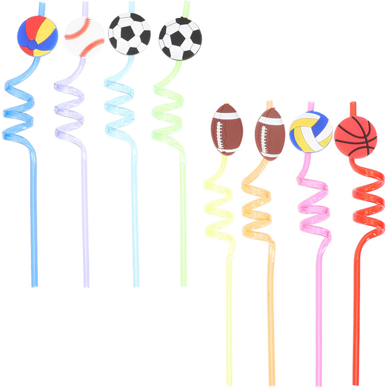 Garās salmu sulas dzeramā salmiņi Sporta tematiskā ballīte Dzimšanas dienas Festivāla piederumi Dzērieni