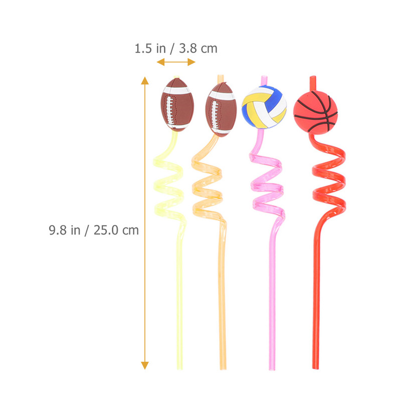 Garās salmu sulas dzeramā salmiņi Sporta tematiskā ballīte Dzimšanas dienas Festivāla piederumi Dzērieni