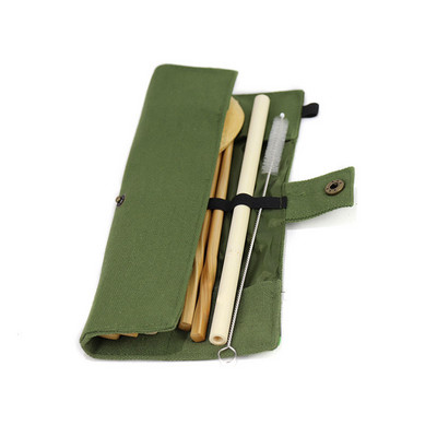 Nulis atliekų vienkartinių bambukinių stalo įrankių rinkinys bambuko šakutės peilio šaukštas