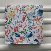 25 cm dekupažo vestuvinės servetėlės popierinės servetėlės mielos servetėlės mėlynos jūros inkaras krabas vaiko gimtadienio nosine vakarėlio rankšluosčio dekoras