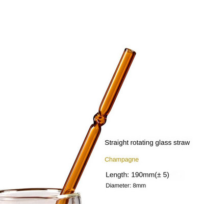 Üveg szalma ívelt gyümölcslé tej tea ital ital kiegészítők szalma üveg keverő rúd magas boroszilikát átlátszó