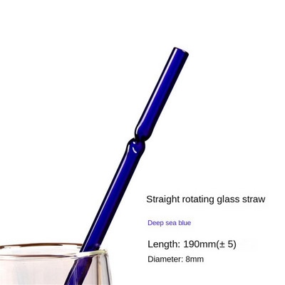 Üveg szalma ívelt gyümölcslé tej tea ital ital kiegészítők szalma üveg keverő rúd magas boroszilikát átlátszó