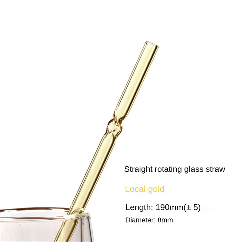 Üveg szalma ívelt gyümölcslé tej tea ital ital kiegészítők szalma üveg keverő rúd magas boroszilikát átlátszó