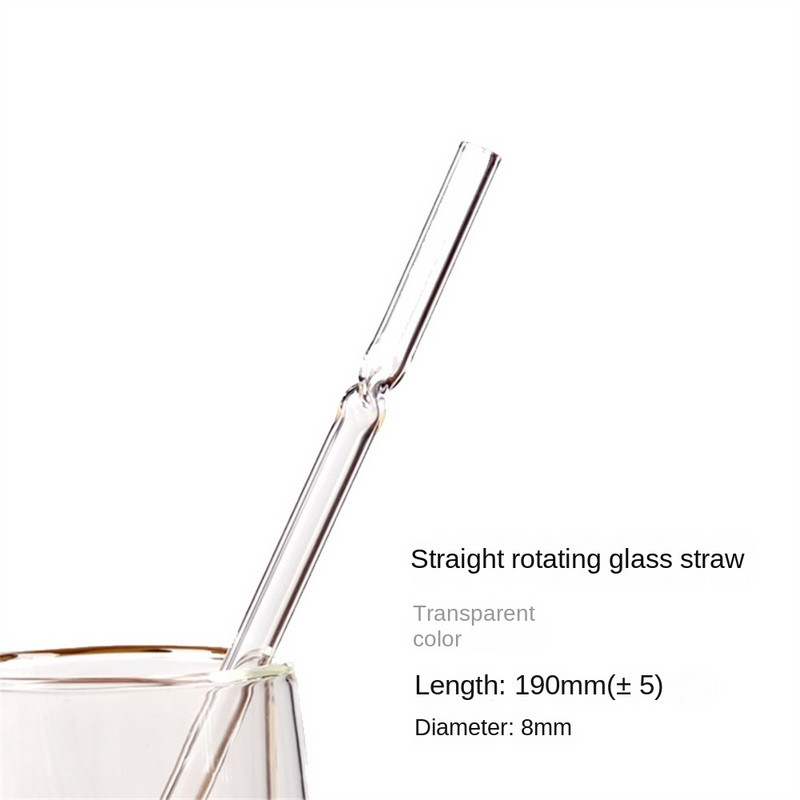 Üveg szalma ívelt gyümölcslé tej tea ital ital kiegészítők szalma üveg keverő rúd magas boroszilikát átlátszó