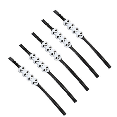 Halloween kreatív szívószálak Vicces, személyre szabott szívószálak party dekoráció Rugalmas műanyag szívószálak party kellékek Rietjes műanyag