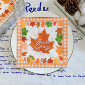 20gab/iepakojumā Pateicības dienas ražas novākšanas dekupāžas papīra salvetes Kļavu lapu papīra salvetes ballīšu dekorēšanai Galda dekoru piederumi