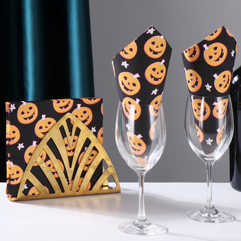 20 τεμ/συσκευασία Happy Halloween Pumpkin Bat Decoupage Χαρτί Χαριτωμένο τρομακτικό χαρτομάντιλο κολοκύθας για διακόσμηση αποκριάτικου πάρτι