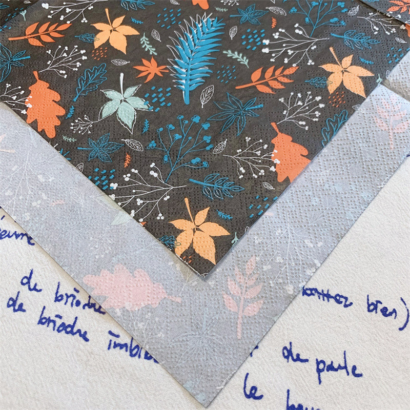 20gab/iepakojumā Pateicības dienas dekupāžas papīra salvetes Ražas kļavu lapu papīra salvetes ballīšu dekorēšanai Galda dekoru piederumi