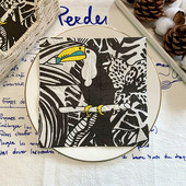 20 gab./maisiņš Vintage putni ziedi dekupāžas papīra salvetes papīra salvetes ballītēm galda piederumi kāzu festivālam Ziemassvētku piederumi 38