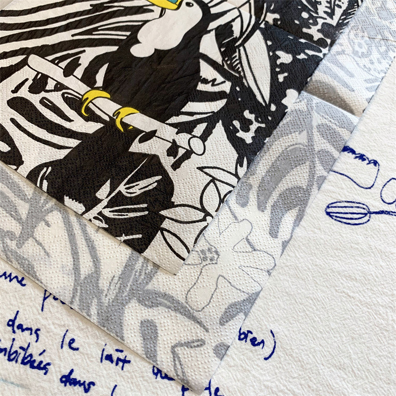 20 gab./maisiņš Vintage putni ziedi dekupāžas papīra salvetes papīra salvetes ballītēm galda piederumi kāzu festivālam Ziemassvētku piederumi 38