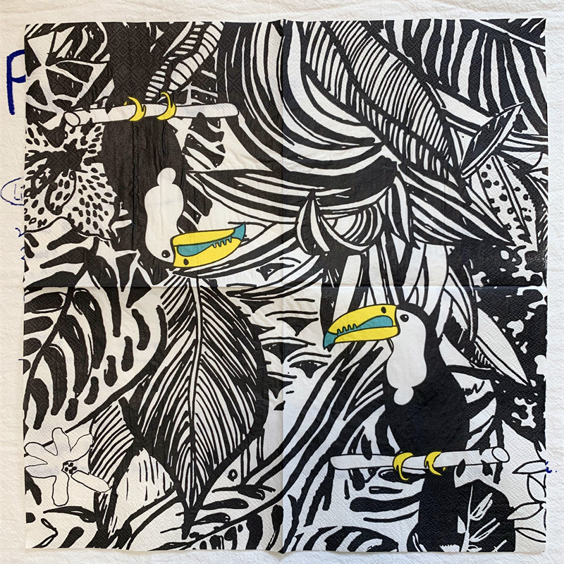 20 gab./maisiņš Vintage putni ziedi dekupāžas papīra salvetes papīra salvetes ballītēm galda piederumi kāzu festivālam Ziemassvētku piederumi 38