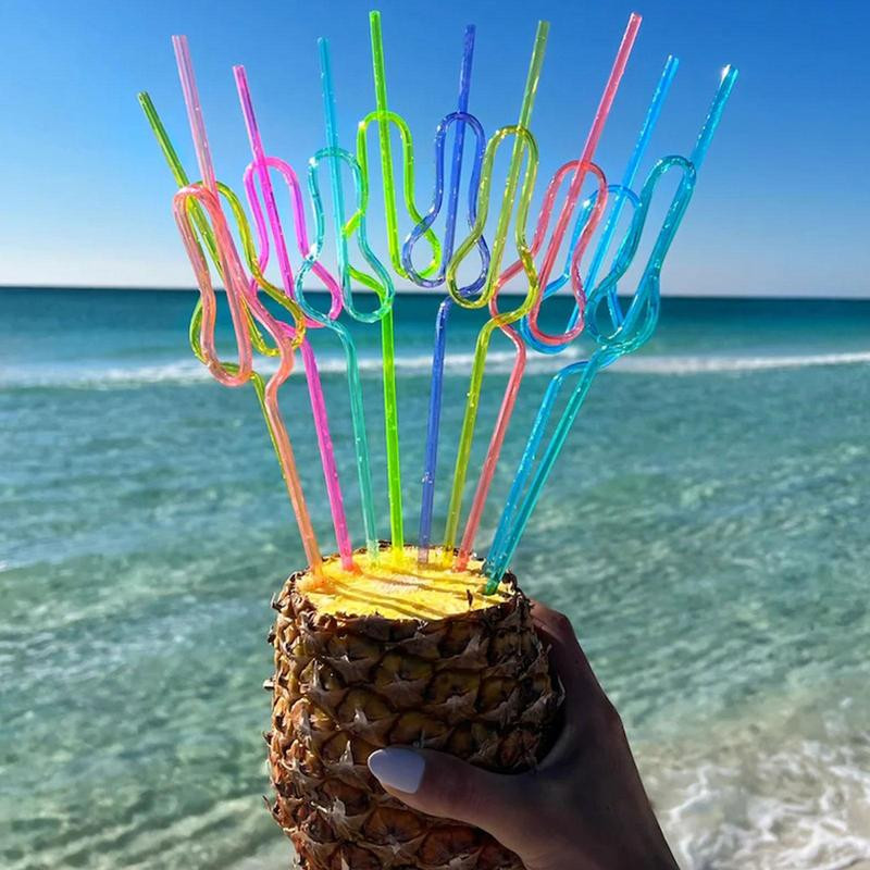 5Gb Vecmeitu salmiņi atkārtoti lietojami ķirbja formas krāsaini salmiņi Pārnēsājami plastmasas salmiņi sulas kokteiļu galda piederumu dekorēšanai