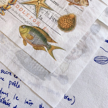 20 τεμ/τσάντα Vintage Sea Creature Fish Decoupage Χαρτοπετσέτες Αστερίας Χαρτόπανο για πάρτι Επιτραπέζια χριστουγεννιάτικα είδη γάμου