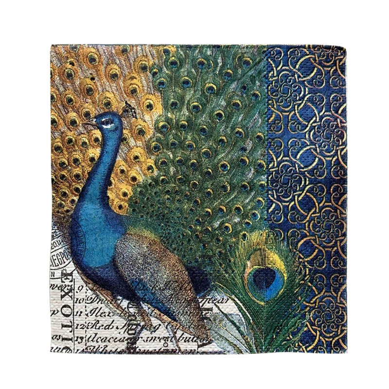 20 vnt. 25 cm povo vienkartinės servetėlės Įvairios senovinės dekupažo medžiagos, skirtos baldams Kalėdų stalo servetėlės