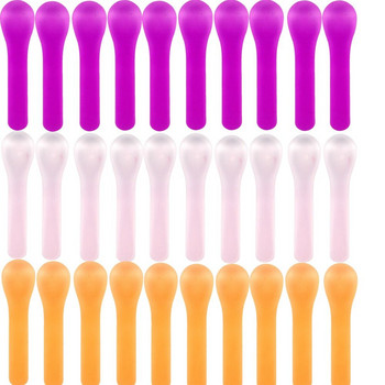 Πορτοκαλί Κουτάλια που αλλάζουν χρώμα Ροζ Μωβ Κουτάλια Γενεθλίων Αποχρωματισμός σε περίπτωση παγωμένου νερού Μίας χρήσης ή πολλαπλής χρήσης