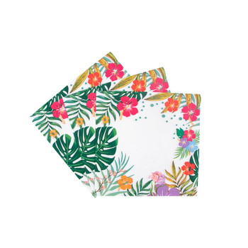 Хавайски Луау парти хартиени салфетки фламинго тропически палмови листа алоха салфетки за еднократна употреба за рожден ден сватба летен парти декор