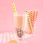 50gab Lieli salmiņi Videi draudzīgi Ševrons Svītraini Papīra Salmiņi Kāzu bērnu dušas Bērnu Dzimšanas Dienas Piegāde Bērni Dzeramā Strar