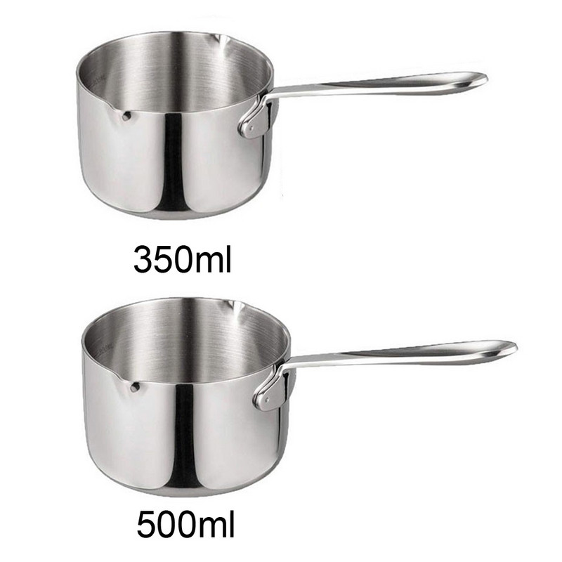 Tartós vajmelegítő serpenyő tűzhelyhez Indukciós tűzhely Tejfazék szósz Otthoni Konyha Tea Kávé Rozsdamentes Acél Multifunkcionális