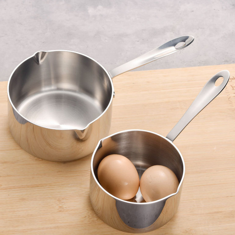 Tartós vajmelegítő serpenyő tűzhelyhez Indukciós tűzhely Tejfazék szósz Otthoni Konyha Tea Kávé Rozsdamentes Acél Multifunkcionális