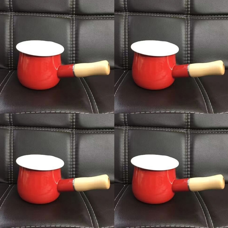 Αντικολλητικό τηγάνι γάλακτος Κατσαρόλα με μαγειρική κατσαρόλα για όλες τις εστίες Εύκολο στο καθάρισμα Σμάλτο Υλικό Y5GB