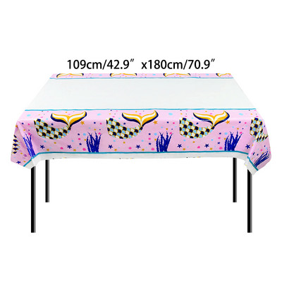 Džiunglių gyvūnų vakarėlio vienkartinė staltiesė Wild One 1-ojo gimtadienio vakarėliui dekoruoti vaikams kūdikių dušas 109x180 cm miško staltiesė