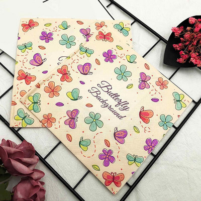 20 τμχ Butterfly Print Ποικιλία Vintage Χριστουγεννιάτικες χαρτοπετσέτες Decoupage Υλικά μιας χρήσης χαρτομάντιλο για πάρτι για χειροτεχνίες επίπλων