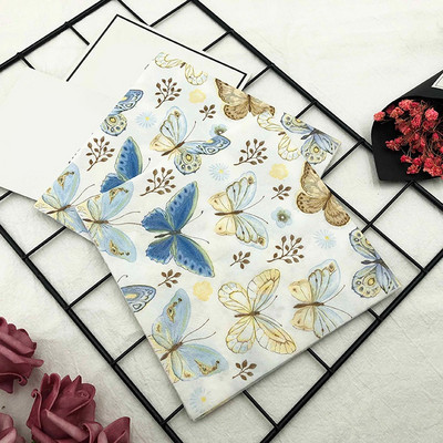 20 τμχ Butterfly Print Ποικιλία Vintage Χριστουγεννιάτικες χαρτοπετσέτες Decoupage Υλικά μιας χρήσης χαρτομάντιλο για πάρτι για χειροτεχνίες επίπλων