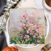 20GAB dažādi ziedu Ziemassvētku salvetes Vintage papīra dvielis Dekupāžai Dekoratīvās mēbeles Amatniecība Kāzu svinību galda piederumi