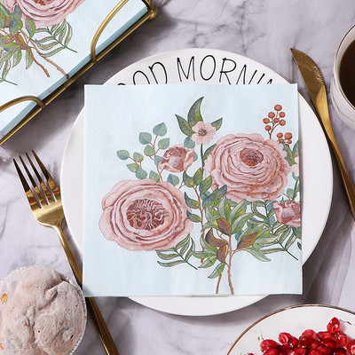 20GAB dažādi ziedu Ziemassvētku salvetes Vintage papīra dvielis Dekupāžai Dekoratīvās mēbeles Amatniecība Kāzu svinību galda piederumi