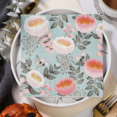 20GAB Vintage Ziedi Dažādi Dekupāžas Salvetes Amatniecība Papīra dvielis mēbelēm Materiāli Dekorēti kāzu ballīšu galda piederumi