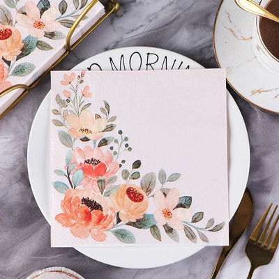 20GAB Vintage Ziedi Dažādi Dekupāžas Salvetes Amatniecība Papīra dvielis mēbelēm Materiāli Dekorēti kāzu ballīšu galda piederumi