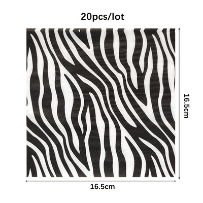 20Gb Džungļu dzīvnieki Papīra Salvetes Tropiskās Palmu Lapas Salvetes Dvieļi Džungļu Safari Dzimšanas dienas ballītes Dekorācijas Havaju salu piederumi