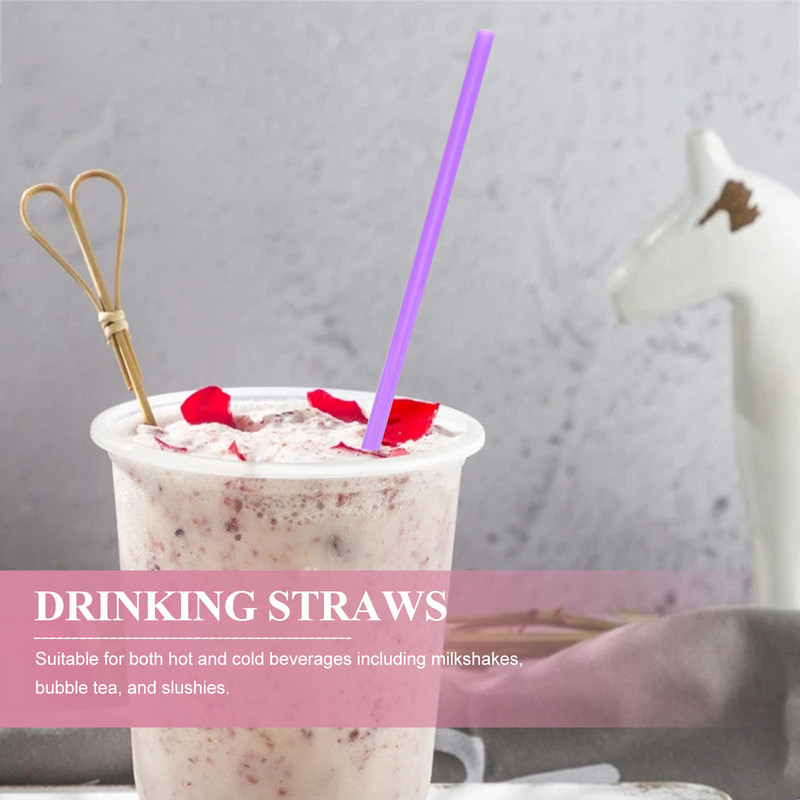 Plastmasas salmiņi ballīšu dzērienu pipetes Dzeramais smūtijs Vienreiz lietojams kāzu dekors