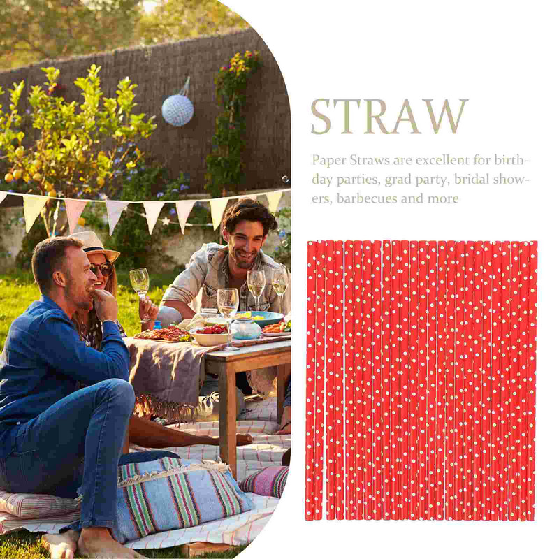 100 gab. Papīra salmiņi Taisni noārdāmi dzerami vienreizlietojami ballīšu dekori dzērieni dzimšanas dienas ceļojumi