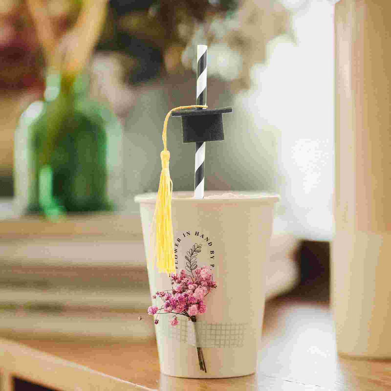 12 gab Bārkstis Apdare Zelta papīrs Smieklīgi salmiņi Dzērienu Dzērieni Izejmateriāli Dzeršanai 2mm Neausts audums Grad Party