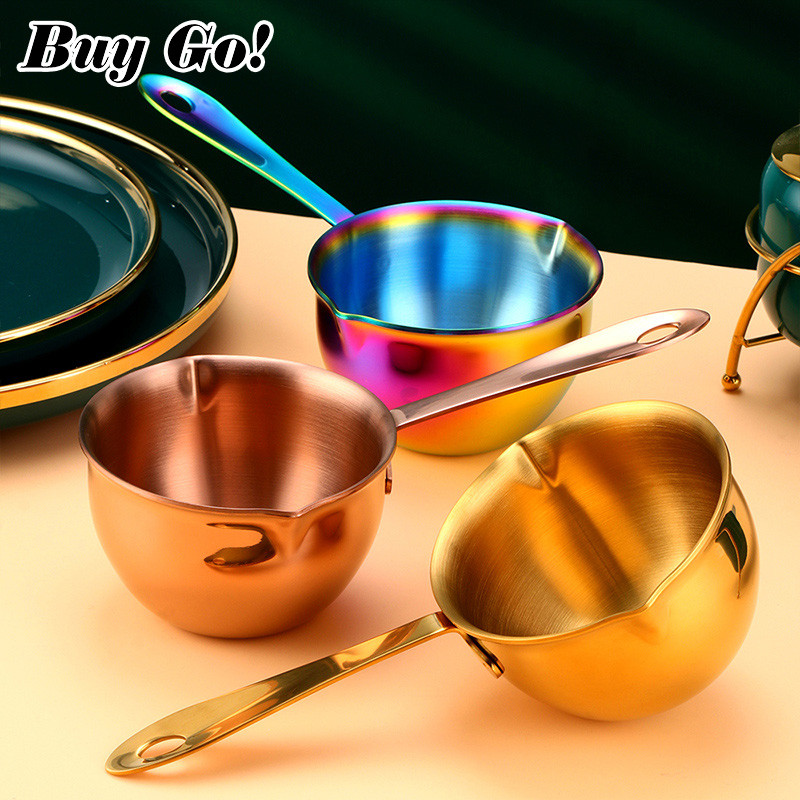 1 τμχ Μίνι Σάλτσα Θερμαινόμενη Κατσαρόλα Σοκολάτας από ανοξείδωτο ατσάλι Βουτύρου Γάλα Κουζίνας Κατσαρόλα Επιτραπέζια Μικρά Γλαστράκια με Χερούλι