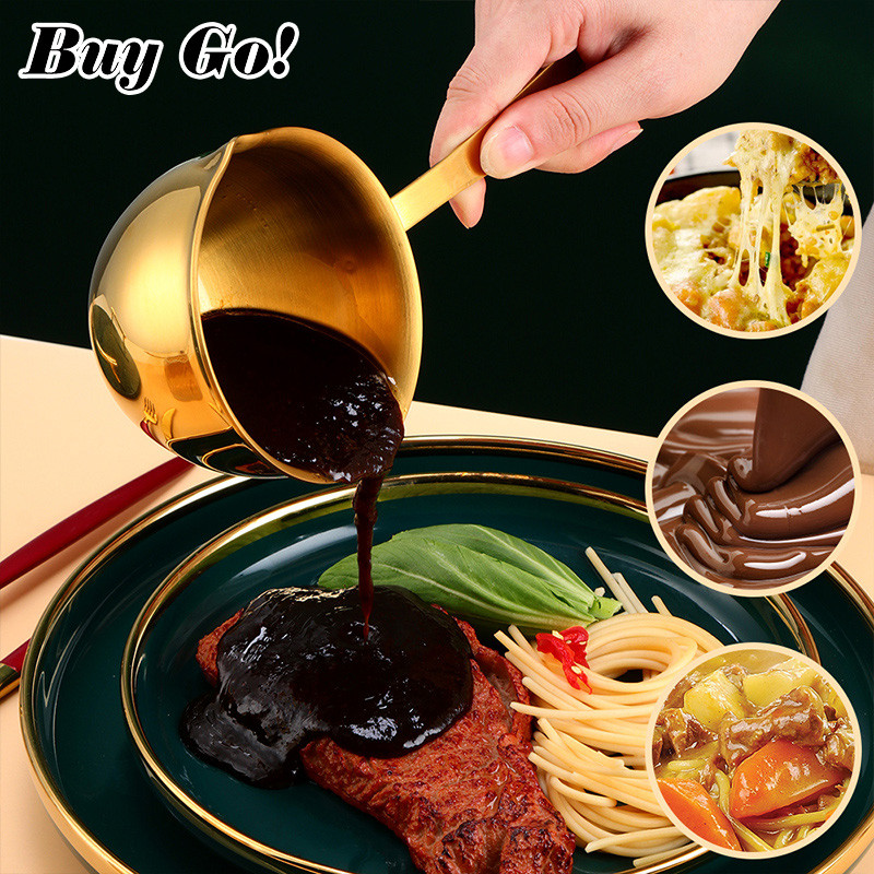 1 τμχ Μίνι Σάλτσα Θερμαινόμενη Κατσαρόλα Σοκολάτας από ανοξείδωτο ατσάλι Βουτύρου Γάλα Κουζίνας Κατσαρόλα Επιτραπέζια Μικρά Γλαστράκια με Χερούλι